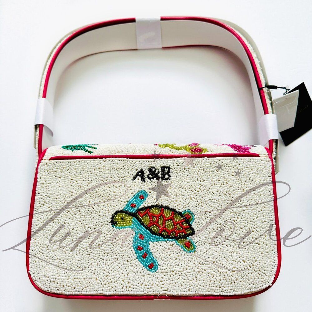 AMERICA & BEYOND Underwater Tales Beaded Shoulder / Clutch Bag NWT - Picture 8 of 11